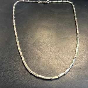 Sterling silver necklace.
